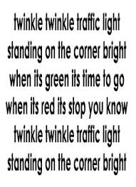 Twinkle twinkle traffic light
